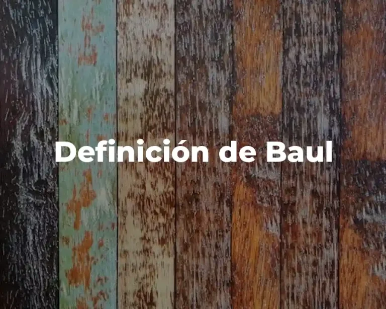 Definición de Baul