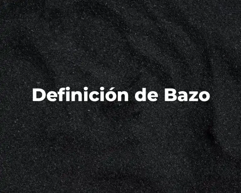 Definición de Bazo