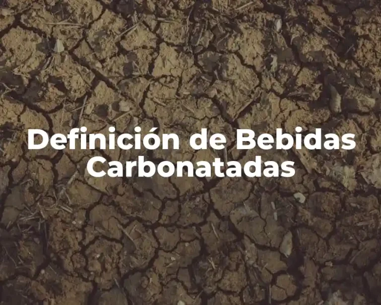 Definición de Bebidas Carbonatadas
