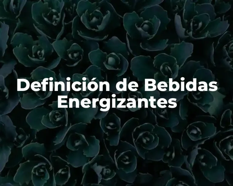 Definición de Bebidas Energizantes
