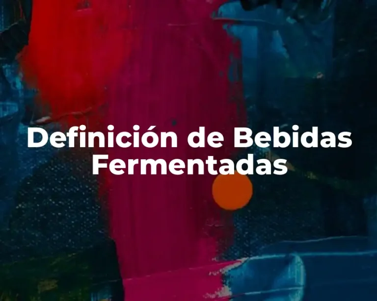 Definición de Bebidas Fermentadas