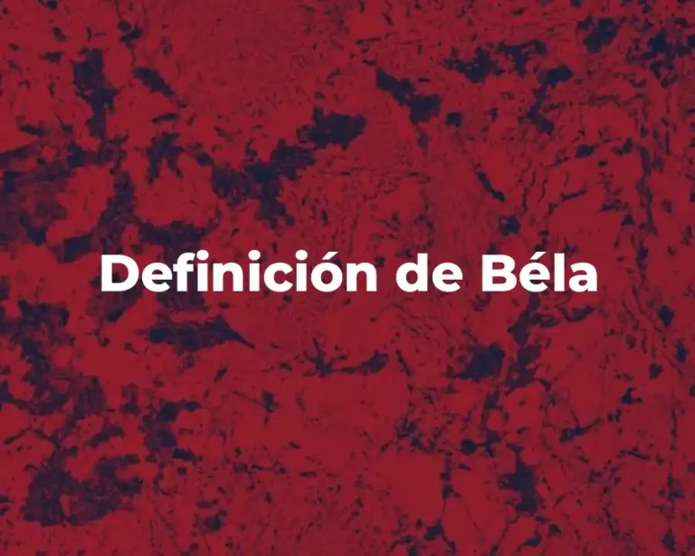Definición de Béla
