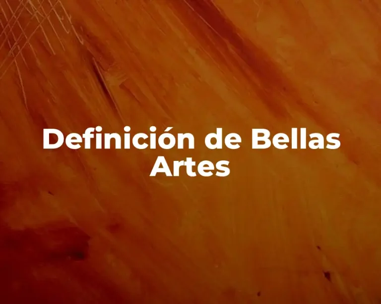 Definición de Bellas Artes