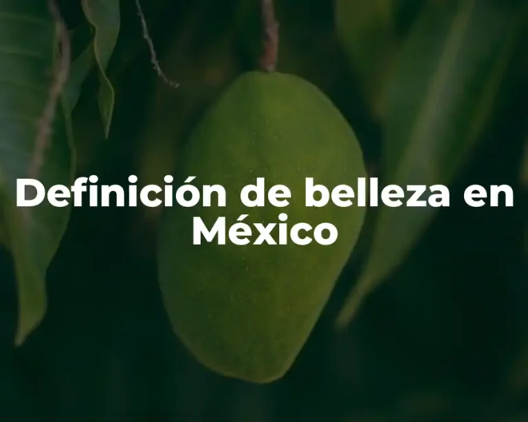 Definición de belleza en México