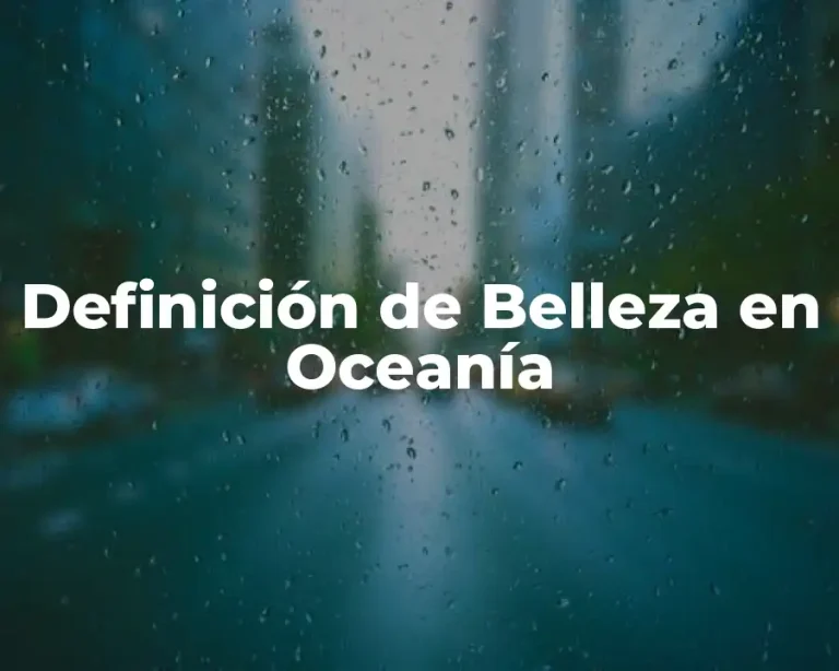 Definición de Belleza en Oceanía