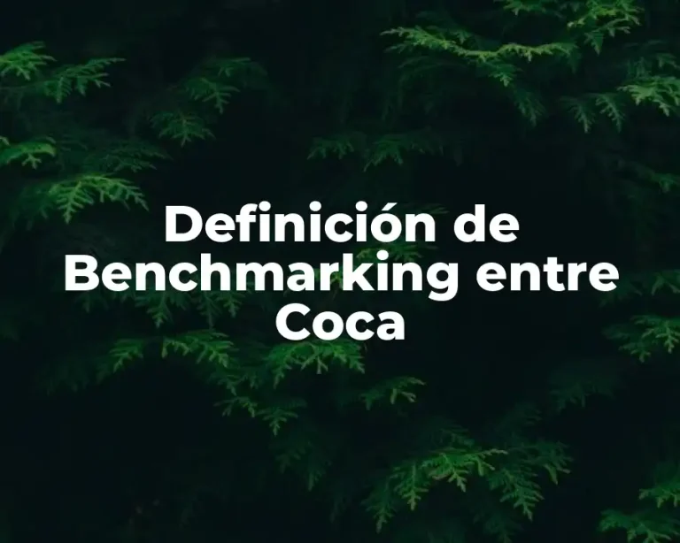 Definición de Benchmarking entre Coca