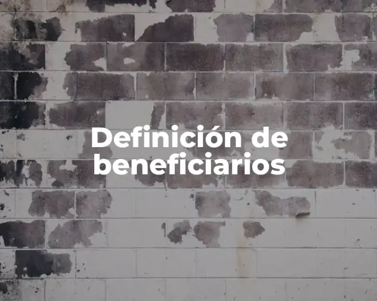 Definición de beneficiarios