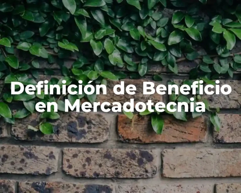 Definición de Beneficio en Mercadotecnia
