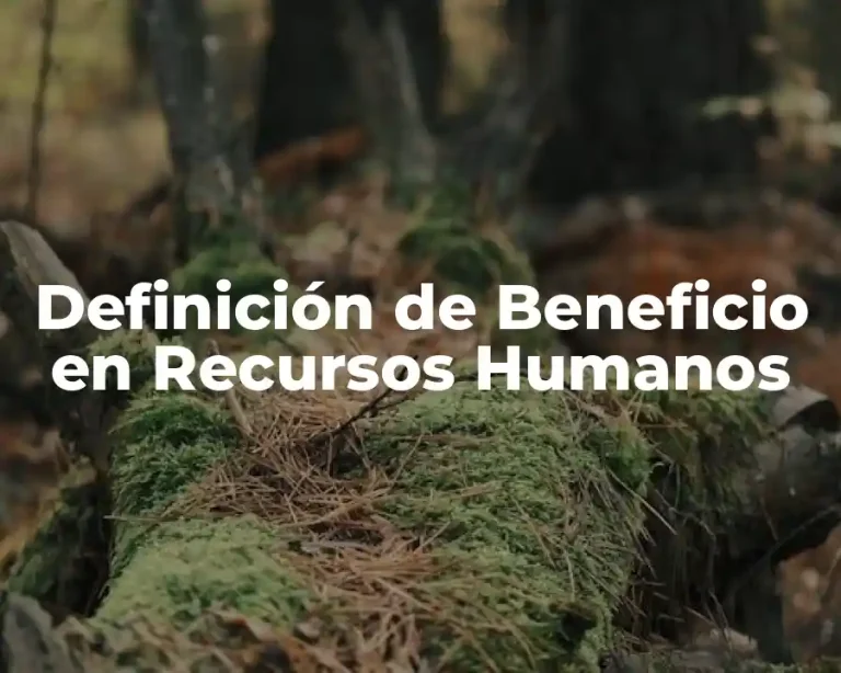 Definición de Beneficio en Recursos Humanos
