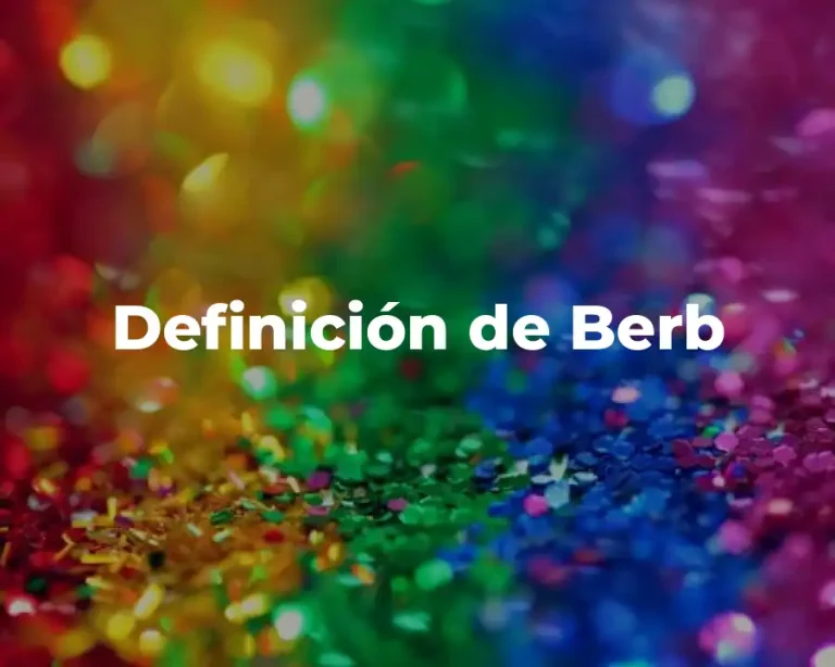 Definición de Berb