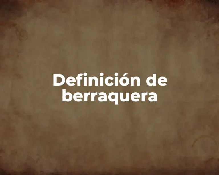 Definición de berraquera