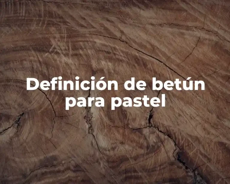 Definición de betún para pastel