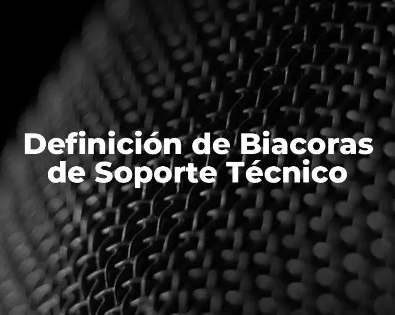 Definición de Biacoras de Soporte Técnico