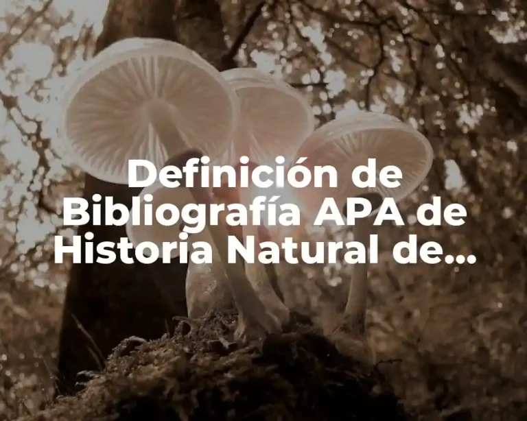Definición de Bibliografía APA de Historia Natural de Prematuridad