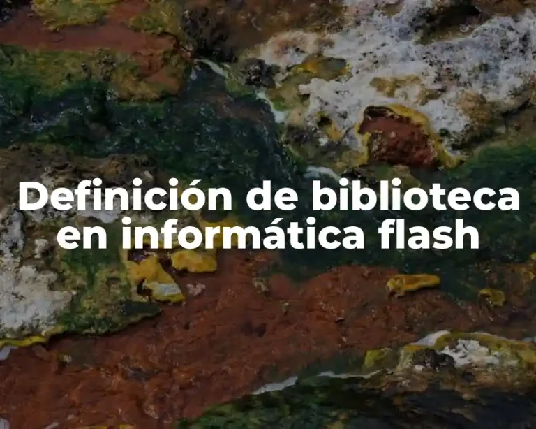 Definición de biblioteca en informática flash