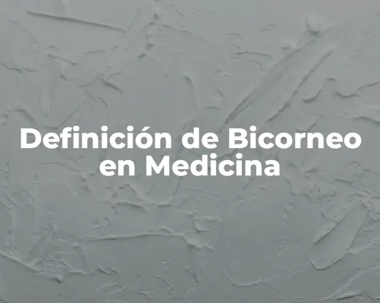 Definición de Bicorneo en Medicina