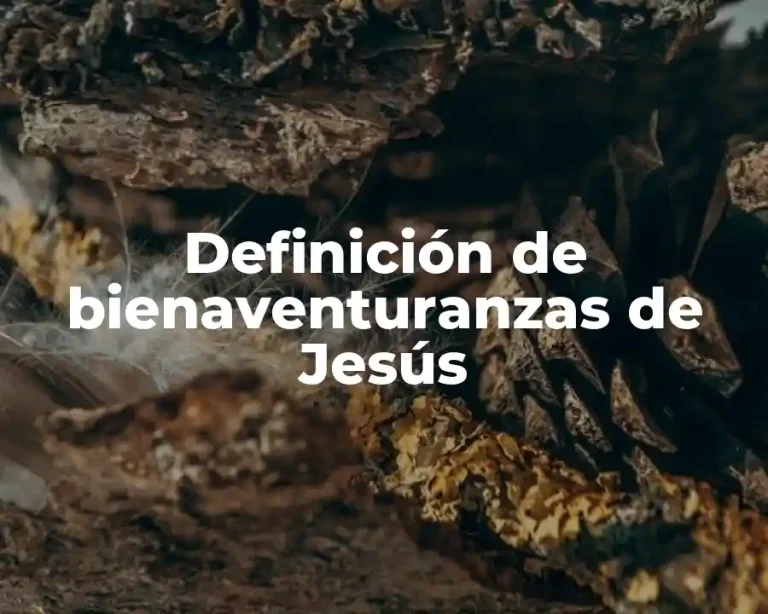 Definición de bienaventuranzas de Jesús