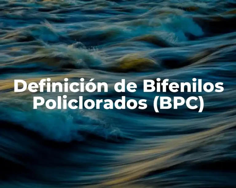 Definición de Bifenilos Policlorados (BPC)
