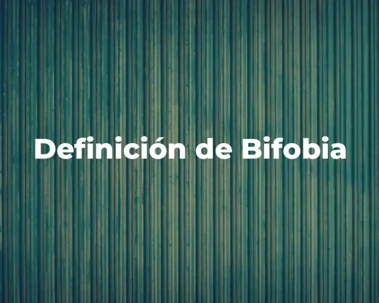 Definición de Bifobia