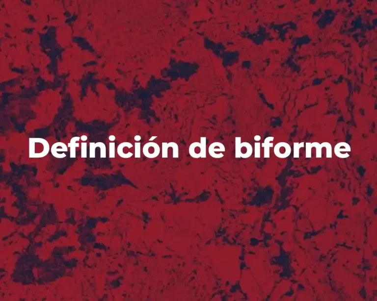 Definición de biforme