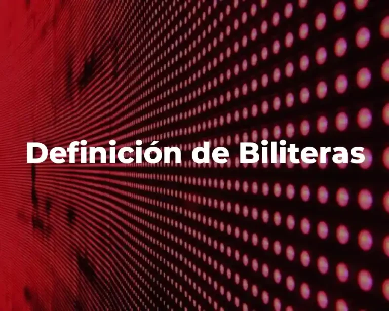 Definición de Biliteras