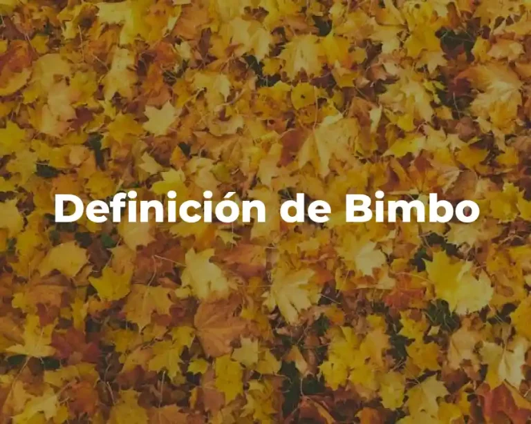 Definición de Bimbo