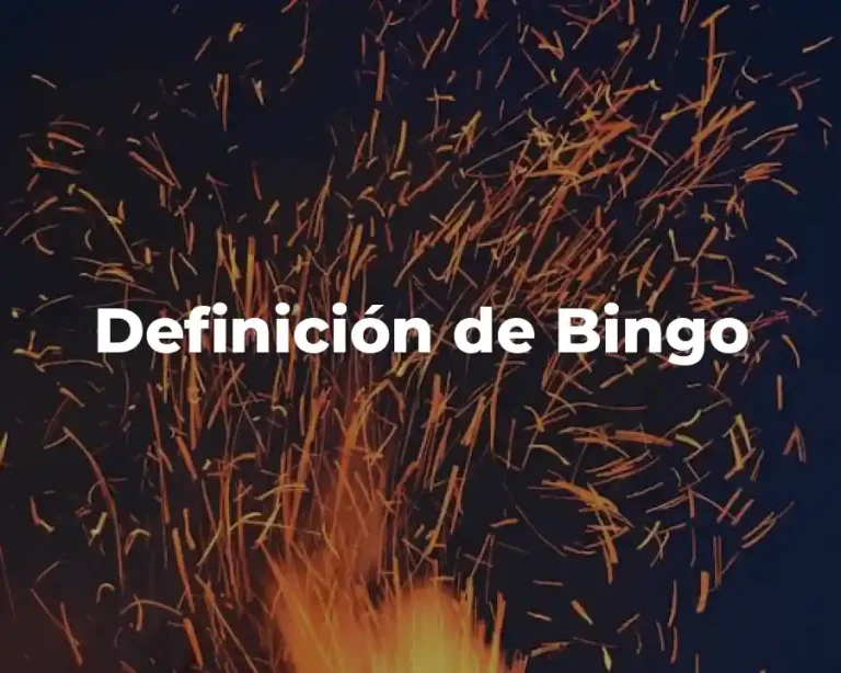 Definición de Bingo