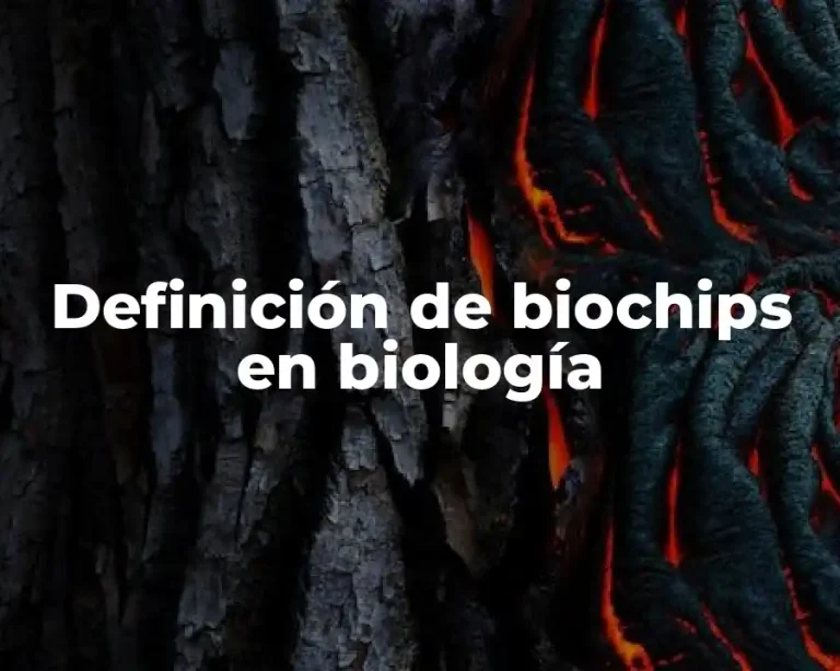 Definición de biochips en biología