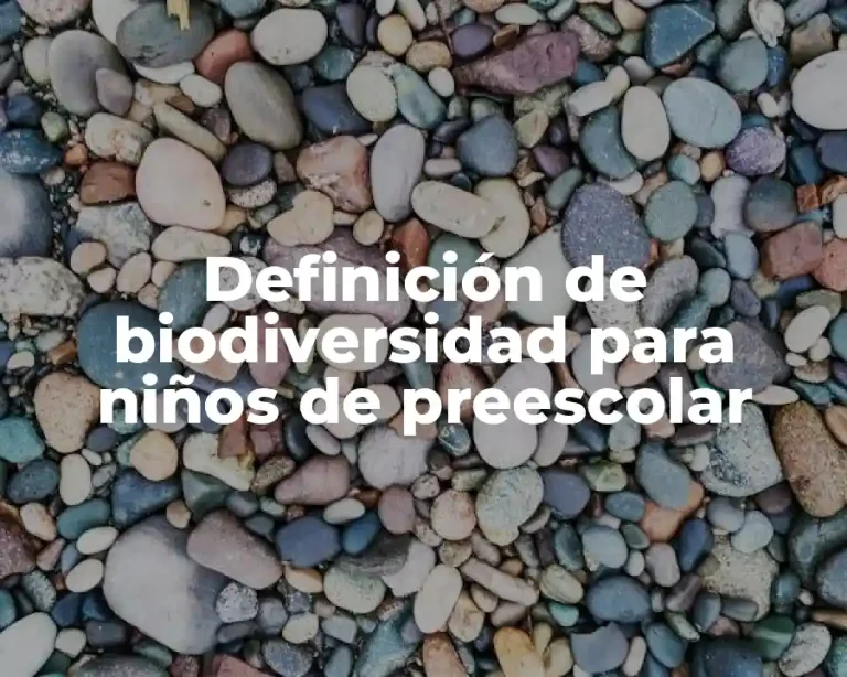 Definición de biodiversidad para niños de preescolar