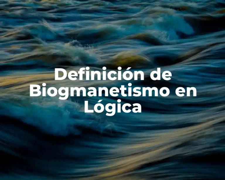 Definición de Biogmanetismo en Lógica