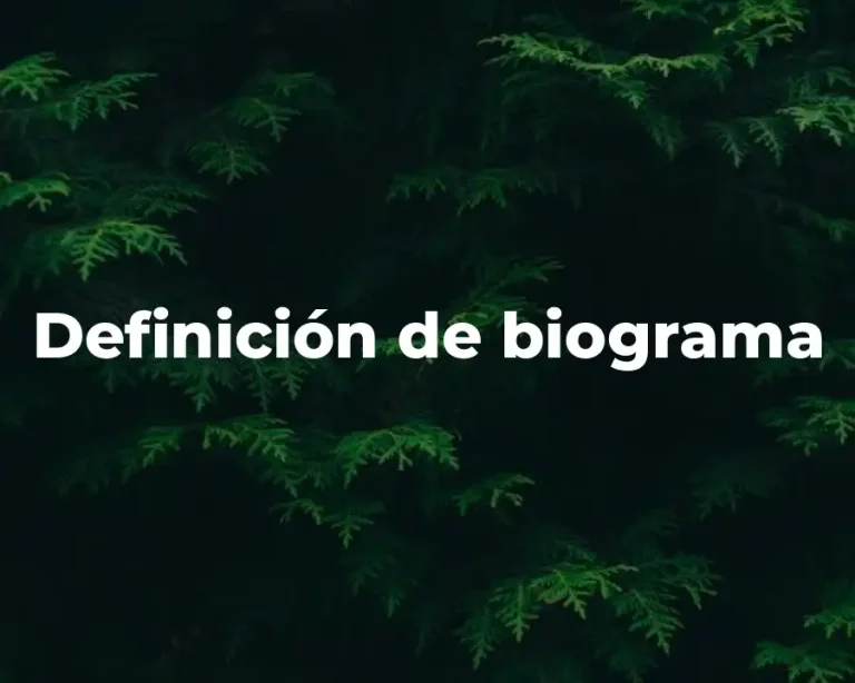 Definición de biograma