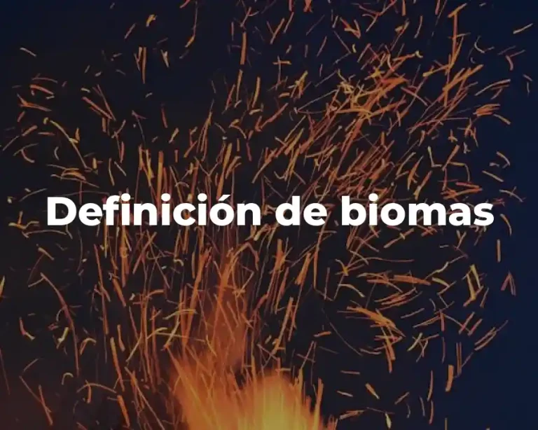 Definición de biomas