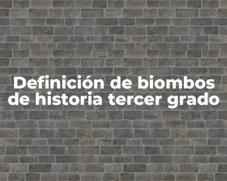 Definición de biombos de historia tercer grado