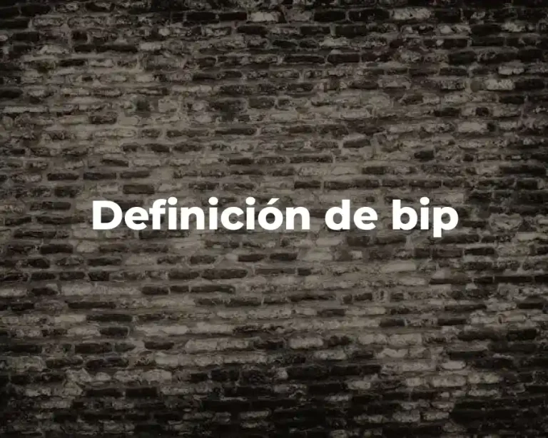 Definición de bip