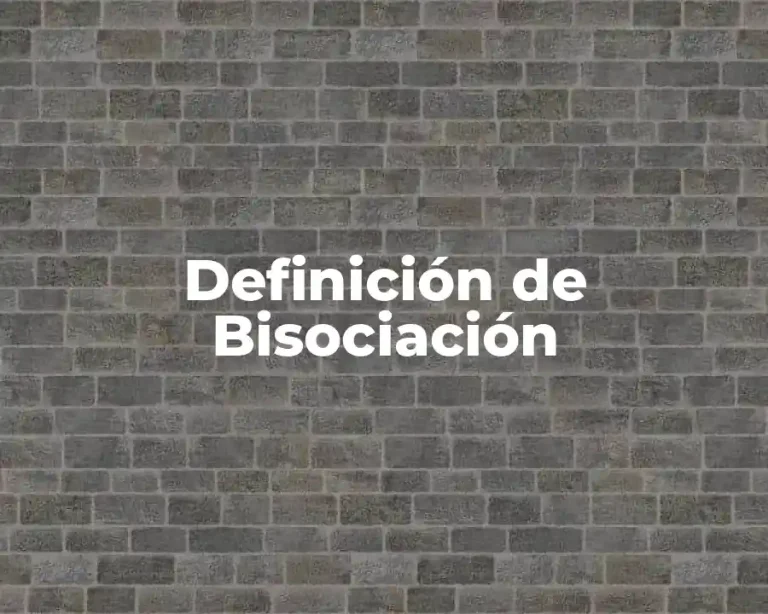 Definición de Bisociación