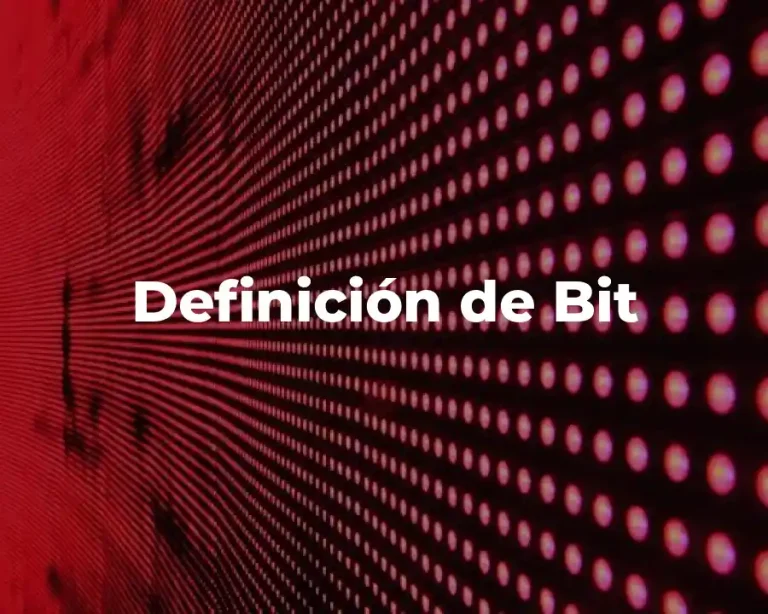 Definición de Bit