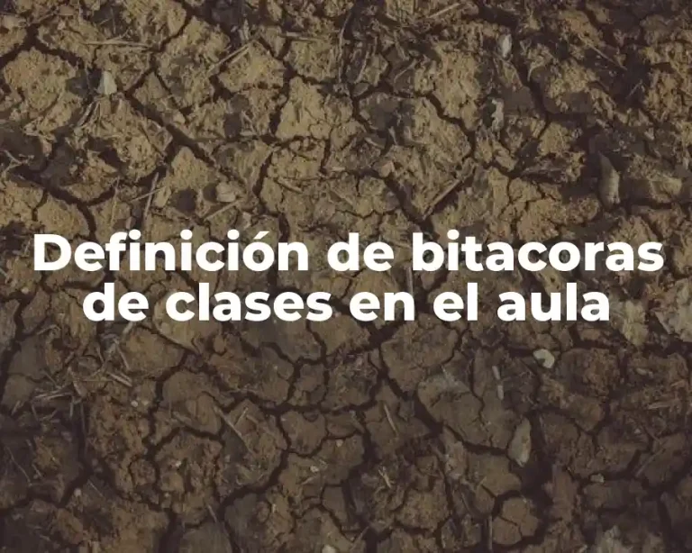Definición de bitacoras de clases en el aula