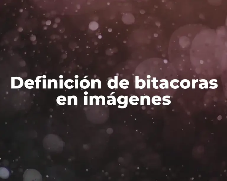 Definición de bitacoras en imágenes