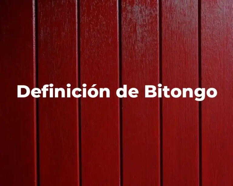 Definición de Bitongo