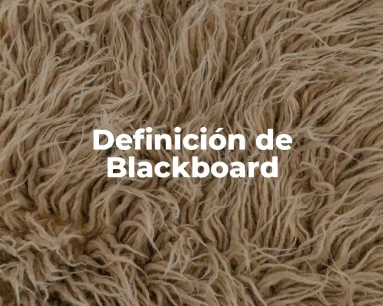 Definición de Blackboard