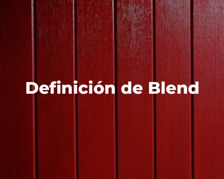 Definición de Blend