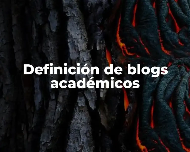 Definición de blogs académicos
