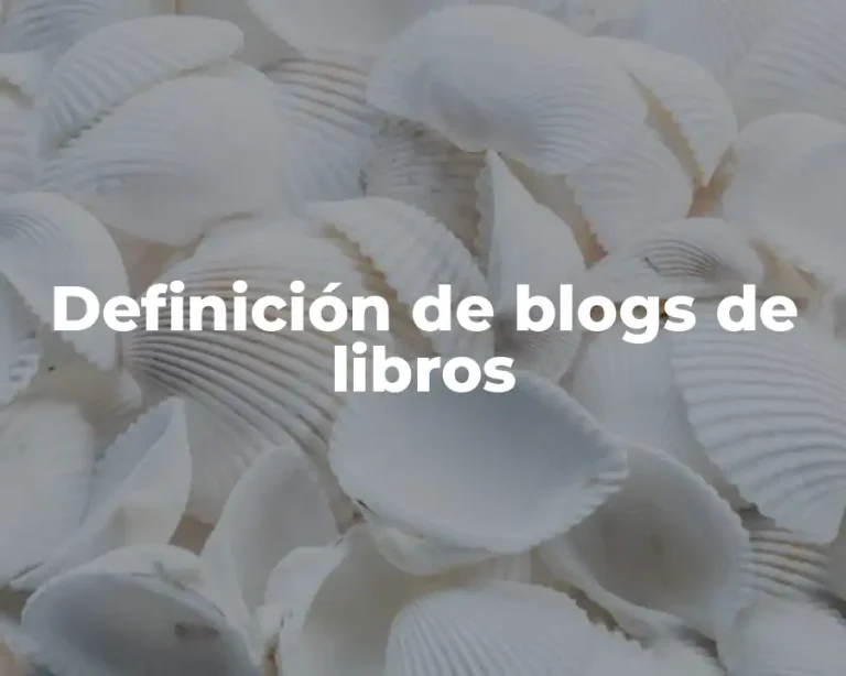 Definición de blogs de libros
