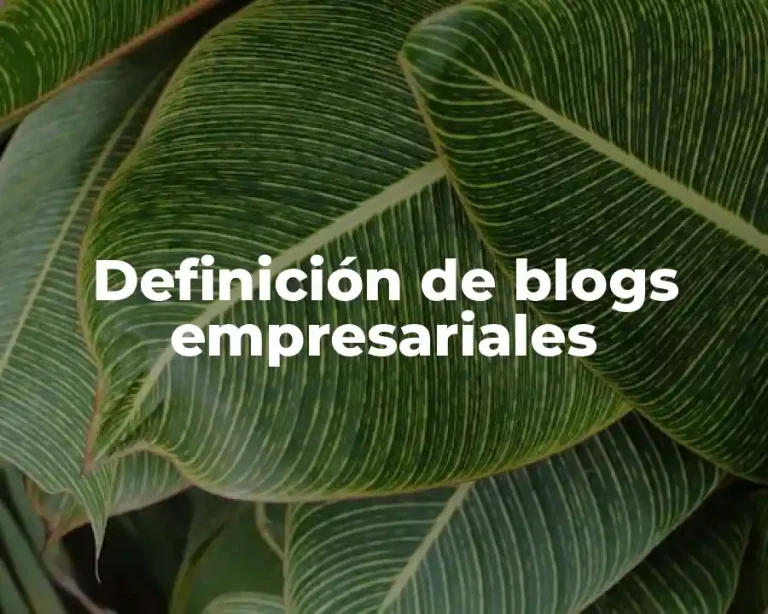 Definición de blogs empresariales
