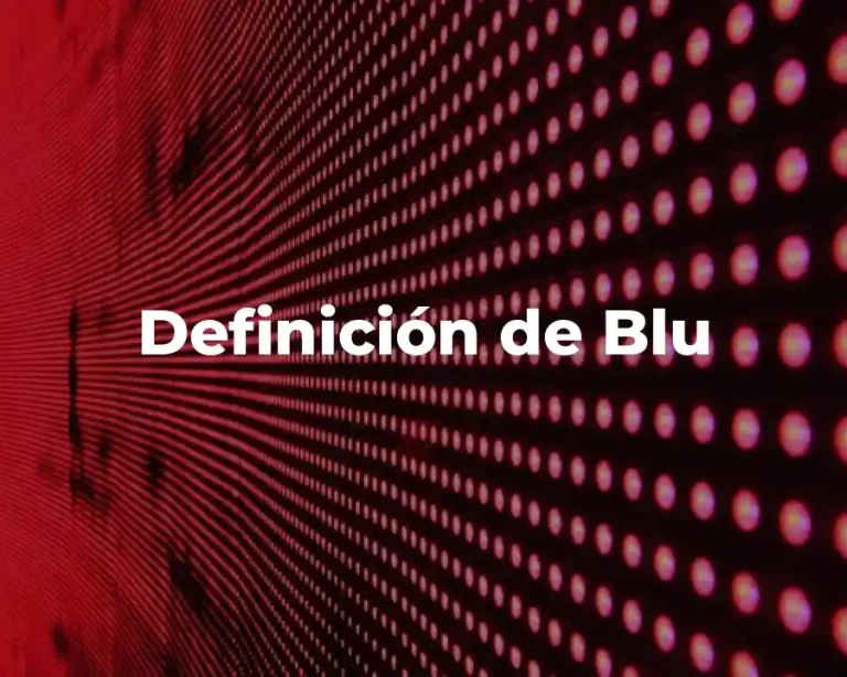 Definición de Blu