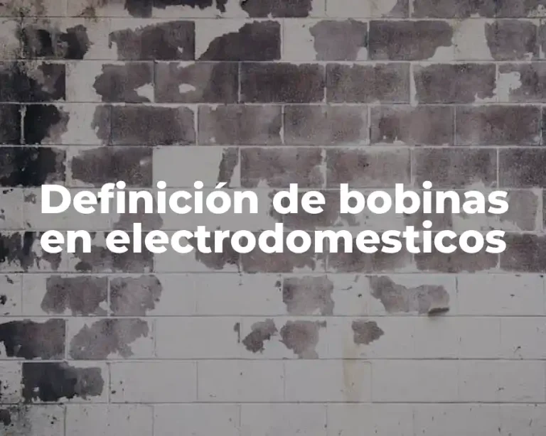 Definición de bobinas en electrodomesticos