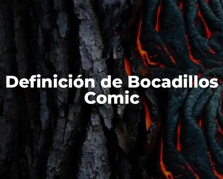 Definición de Bocadillos Comic