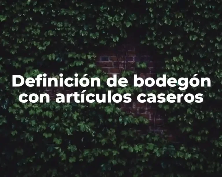 Definición de bodegón con artículos caseros