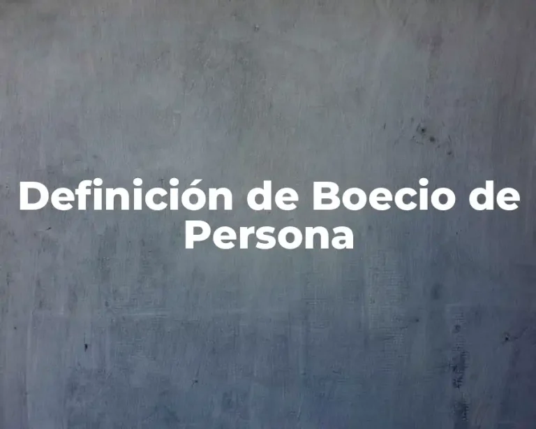 Definición de Boecio de Persona