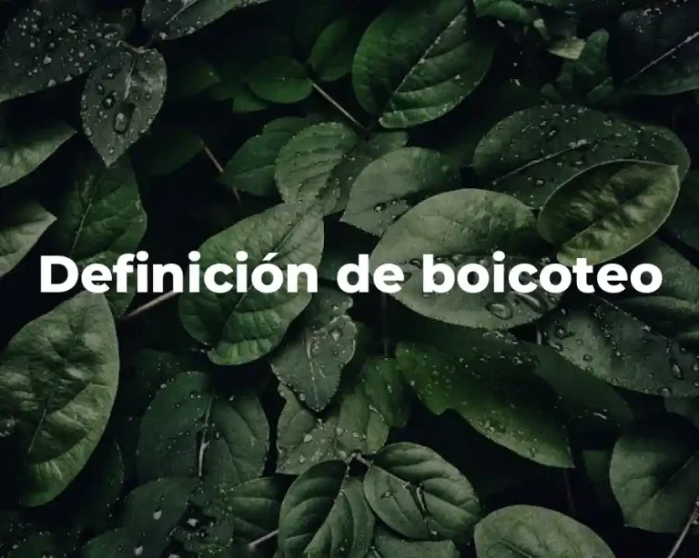 Definición de boicoteo